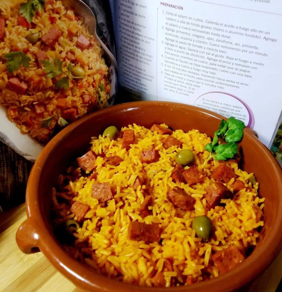 Receta del locrio de salami argentino Receta de Argentina