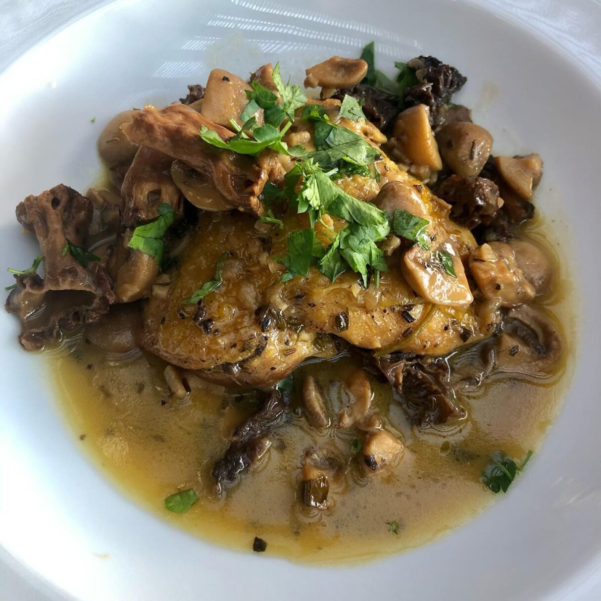 Receta de Pollo con Hongos Secos